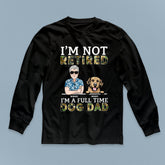 Ich bin ein Vollzeit-Hundepapa, personalisiertes Hundeshirt, personalisiertes Geschenk für Hundeliebhaber, Hundepapa